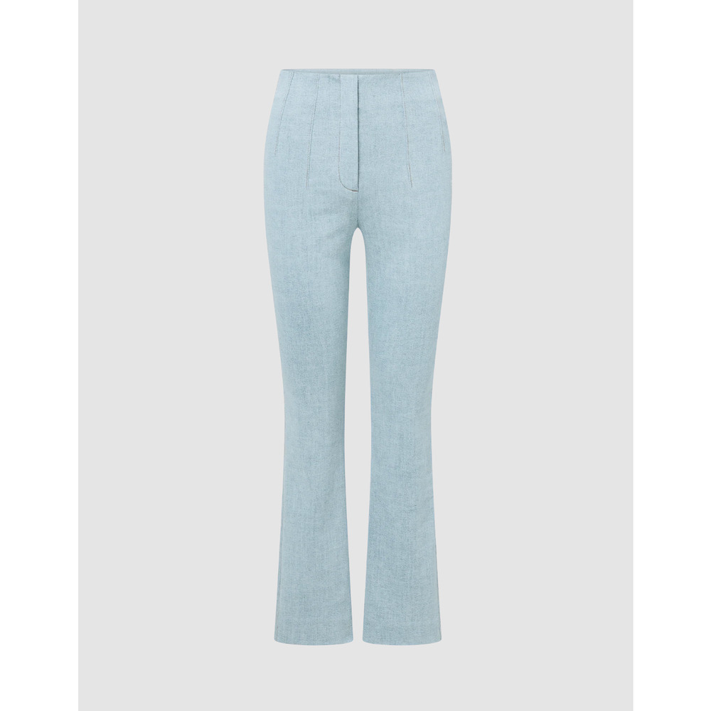 Veronica Beard Hawthorne Denim Pant Stretch-Denim Kick-Flare Pant US 10 - Picture 5 of 11
